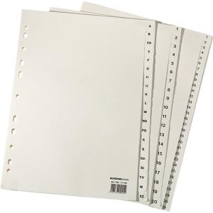 Papier-Register A4, einzeln, DIN A4 1-31, hellchamois
