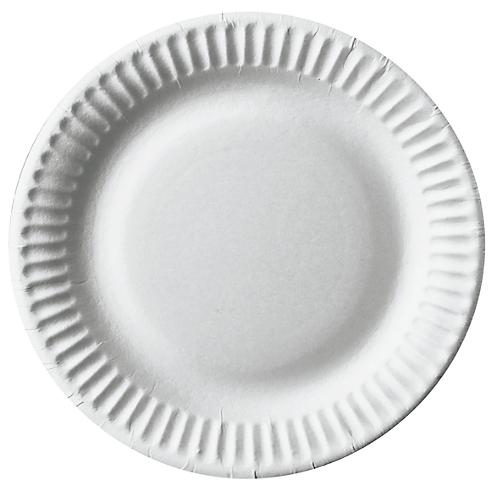 Pappteller Papstar Pure, Einweg, rund, Ø 150 mm, lebensmittelecht, FSC®-zertifiziert & kompostierbar, weiß, 10 x 100 Stück