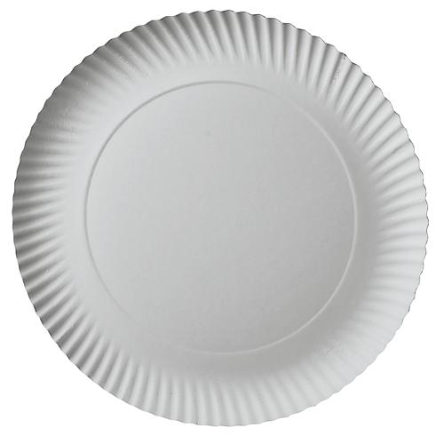 Pappteller Papstar Pure, Einweg, rund, Ø 290 mm, lebensmittelecht, FSC®-zertifiziert & kompostierbar, weiß, 2 x 100 Stück