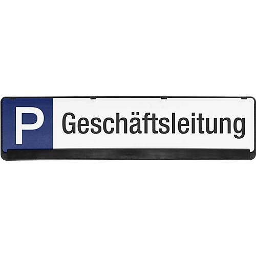 Parkplatzschild, Geschäftsleitung