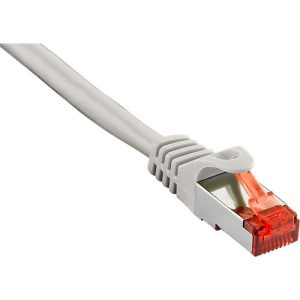 Patch-Kabel CAT6 S/FTP 1 m, grau Patch-Kabel CAT6 S/FTP 1 m, grau