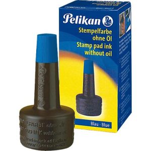 Pelikan Stempelfarbe, Verstreichflasche, 28 ml, ohne Öl, blau Pelikan Stempelfarbe, Verstreichflasche, 28 ml, ohne Öl, blau