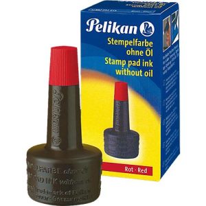 Pelikan Stempelfarbe, Verstreichflasche, 28 ml, ohne Öl, rot Pelikan Stempelfarbe, Verstreichflasche, 28 ml, ohne Öl, rot