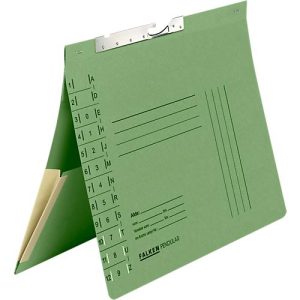 Pendelhefter Falken, Format A4, für bis zu 200 Blatt, 2 Fächer, Schlitzstanzung, Behördenheftung, Tasche, Recycling-Karton, grün, 50 Stück Pendelhefter Falken, Format A4, für bis zu 200 Blatt, 2 Fächer, Schlitzstanzung, Behördenheftung, Tasche, Recycling-Karton, grün, 50 Stück