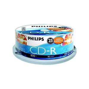 Philips CR8D8NB25 – 25 x CD-R – 800 MB (90min) – Spindel Philips CR8D8NB25 – 25 x CD-R – 800 MB (90min) – Spindel