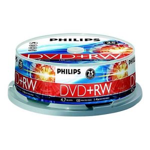 Philips DW4S4B25F – 25 x DVD+RW – 4.7 GB (120 Min.) 1x – 4x – Spindel Philips DW4S4B25F – 25 x DVD+RW – 4.7 GB (120 Min.) 1x – 4x – Spindel