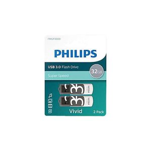 Philips FM32FD00D Vivid Edition 3.0 – USB-Flash-Laufwerk – 32 GB – USB 3.0 (Packung mit 2) Philips FM32FD00D Vivid Edition 3.0 – USB-Flash-Laufwerk – 32 GB – USB 3.0 (Packung mit 2)
