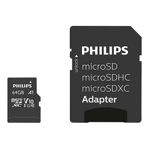 Philips FM64MP45B – Flash-Speicherkarte (SD-Adapter inbegriffen) – 64 GB – UHS-I / Class10 – SDXC Philips FM64MP45B – Flash-Speicherkarte (SD-Adapter inbegriffen) – 64 GB – UHS-I / Class10 – SDXC