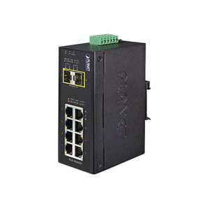 PLANET IGS-1020TF – Switch – unmanaged – 8 x 10/100/1000 + 2 x Gigabit SFP – an DIN-Schiene montierbar – AC 24 V / DC 12 PLANET IGS-1020TF – Switch – unmanaged – 8 x 10/100/1000 + 2 x Gigabit SFP – an DIN-Schiene montierbar – AC 24 V / DC 12