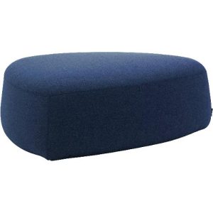 Polstermöbel Leyform GOGO Pouf, groß, oval, B 1240 x T 1090 x H 440 mm, mit Gleitern, Stoffbezug, dunkelblau Polstermöbel Leyform GOGO Pouf, groß, oval, B 1240 x T 1090 x H 440 mm, mit Gleitern, Stoffbezug, dunkelblau