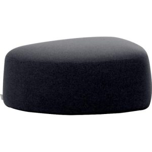 Polstermöbel Leyform GOGO Pouf, mittel, oval, B 980 x T 910 x H 390 mm, mit Gleitern, Stoffbezug, anthrazit Polstermöbel Leyform GOGO Pouf, mittel, oval, B 980 x T 910 x H 390 mm, mit Gleitern, Stoffbezug, anthrazit