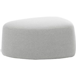 Polstermöbel Leyform GOGO Pouf, mittel, oval, B 980 x T 910 x H 440 mm, mit Gleitern, Stoffbezug, hellgrau Polstermöbel Leyform GOGO Pouf, mittel, oval, B 980 x T 910 x H 440 mm, mit Gleitern, Stoffbezug, hellgrau
