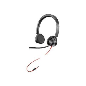 Poly Blackwire 3225 – 3300 Series – Headset – On-Ear – kabelgebunden – USB, 3,5 mm Stecker Poly Blackwire 3225 – 3300 Series – Headset – On-Ear – kabelgebunden – USB, 3,5 mm Stecker