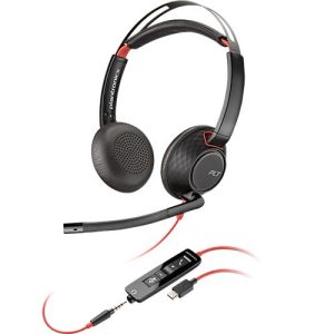 Poly Blackwire 5220 Stereo USB-C-Headset +3,5-mm-Stecker +USB-C/A-Adapter (Packungseinheit) Poly Blackwire 5220 Stereo USB-C-Headset +3,5-mm-Stecker +USB-C/A-Adapter (Packungseinheit)