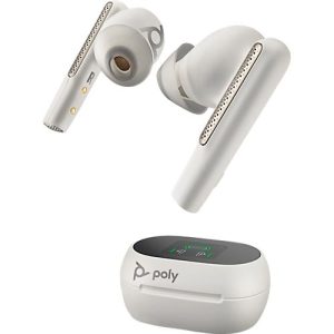 Poly Earbuds Voyager Free 60+ UC, Bluetooth, Noise Cancelling, weiß, Touchsceen-Ladeetui Poly Earbuds Voyager Free 60+ UC, Bluetooth, Noise Cancelling, weiß, Touchsceen-Ladeetui
