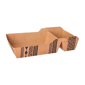 Pommesbox Papstar Maori, Einweg, 2 Fächer, groß, L 185 x B 110 x H 35 mm, 100 % biologisch abbaubar & FSC®-zertifizierte Pappe, braun, 360 Stück Pommesbox Papstar Maori, Einweg, 2 Fächer, groß, L 185 x B 110 x H 35 mm, 100 % biologisch abbaubar & FSC®-zertifizierte Pappe, braun, 360 Stück