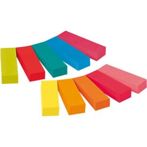 Post-it Haftstreifen 670-10AB, 10 x 50 Blatt, farbsortiert Post-it Haftstreifen 670-10AB, 10 x 50 Blatt, farbsortiert