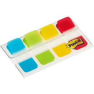 Post-it® Index Strong Mini, 4 x 10 Haftstreifen, farblich sortiert, extra stark Post-it® Index Strong Mini, 4 x 10 Haftstreifen, farblich sortiert, extra stark