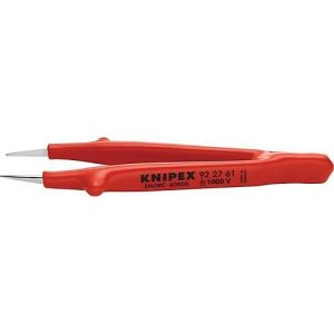 Präzisionspinzette L.130mm ger.verchr.KNIPEX