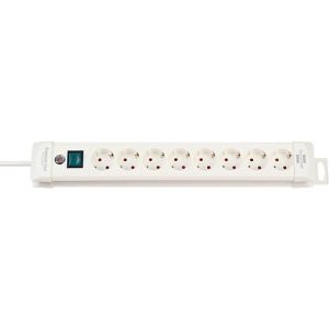 Premium-Line Steckdosenleisten, 8-fach, weiß Premium-Line Steckdosenleisten, 8-fach, weiß