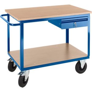 Profi-Werkbankwagen mit Schublade, 1250x700x950mm