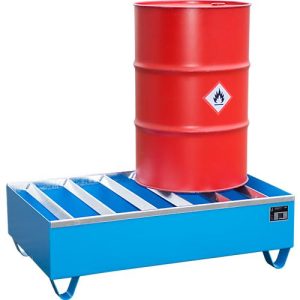 Profilwanne PW gem. StawaR, für 2 Fässer, 224 l, 59 kg, blau Profilwanne PW gem. StawaR, für 2 Fässer, 224 l, 59 kg, blau