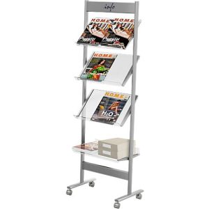 Prospektregal ecoline, 8 x DIN A4