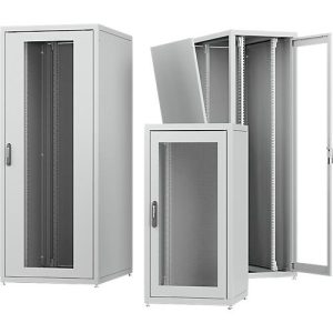PX Netzwerkschrank, mit Rückwand, Stahlblech, pulverbeschichtet/verzinkt, B 600 x T 800 x H 2000 mm PX Netzwerkschrank, mit Rückwand, Stahlblech, pulverbeschichtet/verzinkt, B 600 x T 800 x H 2000 mm