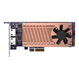 QNAP QM2-2P2G2T – Speicher-Controller – M.2 – M.2 NVMe Card / PCIe 3.0 (NVMe) – Low-Profile – PCIe 3.0 x4, 2.5 Gigabit Ethernet
