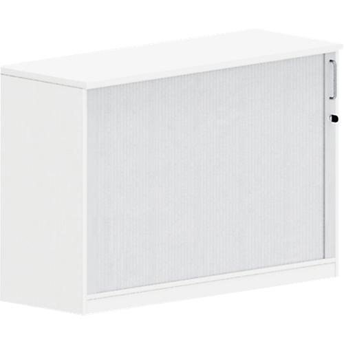 Querrollladenschrank BEXXSTAR, 2 Ordnerhöhen, H 825 mm, weiß