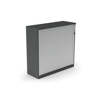 Querrollladenschrank BEXXSTAR, 3 Ordnerhöhen, H 825 mm, dunkelgrau