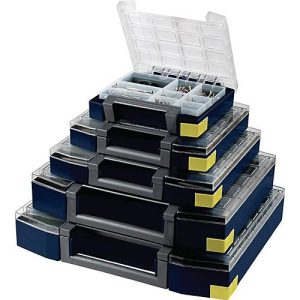 RAACO Sortimentskoffer Boxxser, B 421 x T 361 x H 55 mm, 25 Fächer, Profilraster, Polypropylen RAACO Sortimentskoffer Boxxser, B 421 x T 361 x H 55 mm, 25 Fächer, Profilraster, Polypropylen