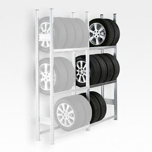 Räderregal R 3000, Anbauregal, H 2278 x B 995 mm, 2 Traversenpaare