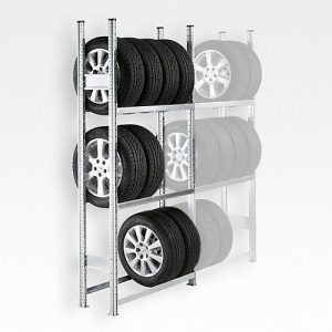 Räderregal SSI Schäfer R3000, Grundregal, B 1282 mm