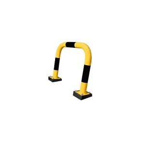 Rammschutzbügel SWING, Außeneinsatz, 640 x 750 mm, gelb/schwarz Rammschutzbügel SWING, Außeneinsatz, 640 x 750 mm, gelb/schwarz