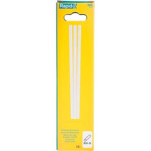 Rapid Klebesticks Universal, 12 x 190 mm, transparent, lösemittelfrei, 16 Stück Rapid Klebesticks Universal, 12 x 190 mm, transparent, lösemittelfrei, 16 Stück