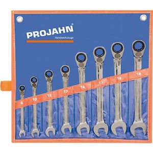Ratschenschlüssel-Satz GearTech, 9 Größen, metrisch, umschaltbar Ratschenschlüssel-Satz GearTech, 9 Größen, metrisch, umschaltbar