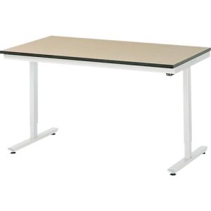 Rau Arbeitstisch Adlatus, elektrisch höhenverstellbar, 22 mm MDF-Platte, bis 150 kg, B 1500 x T 800 x H 720-1120 mm, braun/lichtgrau Rau Arbeitstisch Adlatus, elektrisch höhenverstellbar, 22 mm MDF-Platte, bis 150 kg, B 1500 x T 800 x H 720-1120 mm, braun/lichtgrau