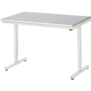 Rau Arbeitstisch Adlatus, elektrisch höhenverstellbar, 25 mm MDF-Platte, Stahlblechbelag, 150 kg, B 1250 x T 800 x H 720-1120 mm, silber/lichtgrau Rau Arbeitstisch Adlatus, elektrisch höhenverstellbar, 25 mm MDF-Platte, Stahlblechbelag, 150 kg, B 1250 x T 800 x H 720-1120 mm, silber/lichtgrau