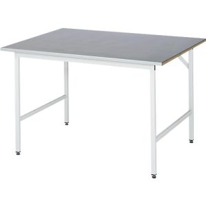 Rau Arbeitstisch Jerry, manuell höhenverstellbar, 25 mm MDF-Platte mit Stahlblechbelag, bis 300 kg, B 1250 x T 1000 x H 800-850 mm, silber/lichtgrau Rau Arbeitstisch Jerry, manuell höhenverstellbar, 25 mm MDF-Platte mit Stahlblechbelag, bis 300 kg, B 1250 x T 1000 x H 800-850 mm, silber/lichtgrau
