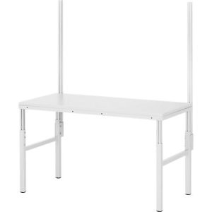 Rau Aufbausatz mit 2 System-Stützen für höhenverstellbare Arbeitsplatzsysteme Serie E, Aluminiumprofil, H 1400 mm, Nutzhöhe variabel Rau Aufbausatz mit 2 System-Stützen für höhenverstellbare Arbeitsplatzsysteme Serie E, Aluminiumprofil, H 1400 mm, Nutzhöhe variabel
