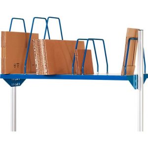 Rau Kartonagenmagazin für höhenverstellbare Arbeitsplatzsysteme Serie E, 6 Steckbügel, B 1800 x T 600 x H 600 mm, lichtgrau, bis 30 kg Rau Kartonagenmagazin für höhenverstellbare Arbeitsplatzsysteme Serie E, 6 Steckbügel, B 1800 x T 600 x H 600 mm, lichtgrau, bis 30 kg