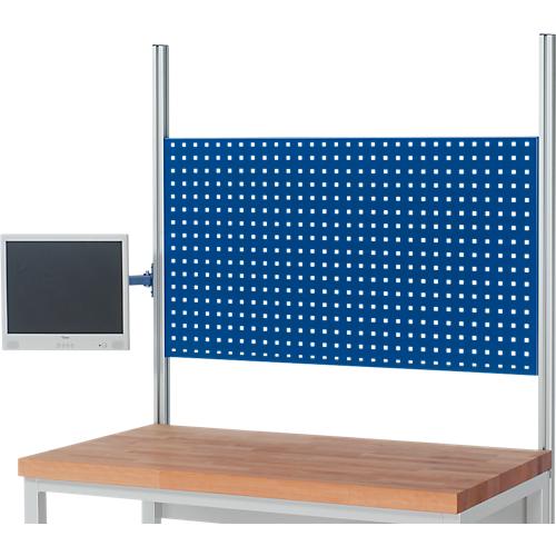 Rau Schwenkarm für höhenverstellbare Arbeitsplatzsysteme Serie E, mit Flachbildschirmhalter, VESA MIS-D 75/100, B 40 x T 45 x H 400 mm, bis 15 kg