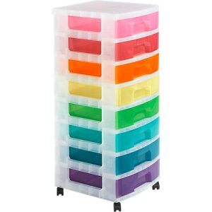 Really Useful Box Boxenturm, 8 x 9 Rainbow, mit Rollen Really Useful Box Boxenturm, 8 x 9 Rainbow, mit Rollen