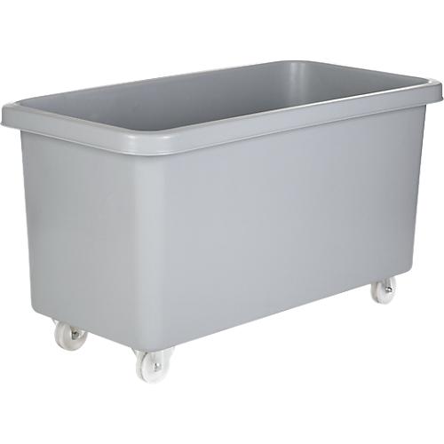 Rechteckbehälter, Kunststoff, fahrbar, 450 l, grau