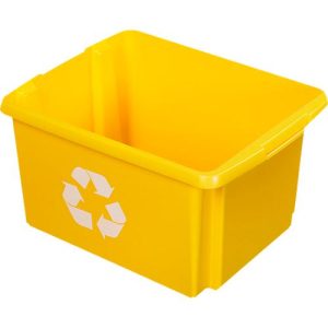 Recycle-Box Sunware Nesta, 32 l, L 455 x B 360 x H 240 mm, gelb