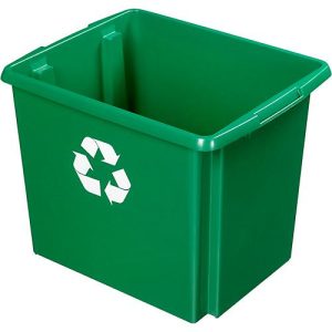 Recycle-Box Sunware Nesta, 45 l, L 455 x B 360 x H 360 mm, grün
