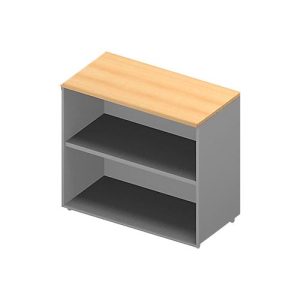 Regal ARLON OFFICE, 2 Ordnerhöhen, B 900 x T 450 x H 816 mm, Buche-Dekor/alu Regal ARLON OFFICE, 2 Ordnerhöhen, B 900 x T 450 x H 816 mm, Buche-Dekor/alu