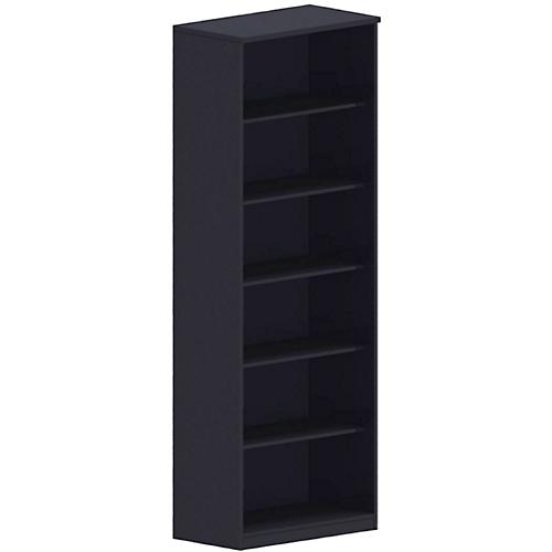 Regal BEXXSTAR, 6 Ordnerhöhen, B 800 x T 445 x H 2225 mm, schwarz