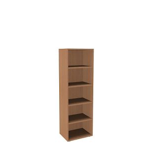 Regal, einteilig, B 600 mm, 5 OH, Buche-Dekor Regal, einteilig, B 600 mm, 5 OH, Buche-Dekor